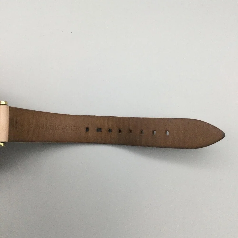 Michael Kors Womens Watch 38mm White Dial Gold Tone Beige Leather MK-7102 - Picture 9 of 15